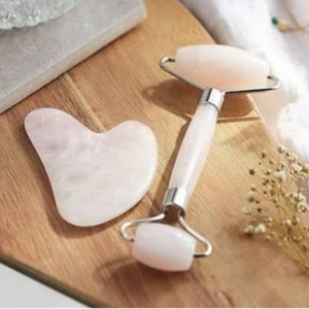 Rose Quartz Gua Sha or Facial Roller